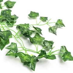 12 Pack Artificial Hanging Ivy Vine Garland - 6.9ft Silk Fake Plants for Home, Garden, Wedding Decor (72 Leaves/Vine, Weatherproof)