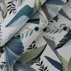 Richloom HUMMINGBIRD PEACOCK - Home D&eacute;cor Fabric Peacock