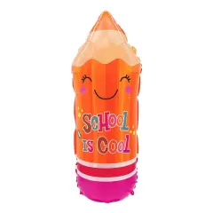 LA Balloons&reg; 29 Inch Back To School Pencil Orange Balloon