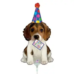 Birthday Puppy Mini Balloon Shape 14" Air Fill Only