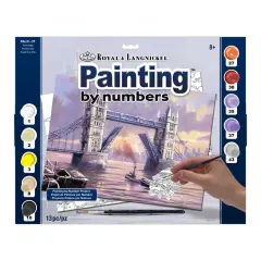 PAL31 | Painting by numbers&trade; 13pc 11.25" x 13.375" Tower Bridge Painting Project
