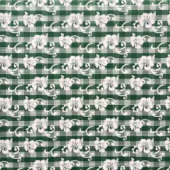 1 Yard Hibiscus Palaka Cotton Fabric , 45" Wide Dark Green