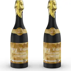 15.3'' (2 Pcs.) - Champagne Bottle Party gold confetti Popper