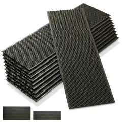 Honey Keeper Bee Frame Foundations - Beeswax Coated Black Foundation Sheets for Beehives, 10 Pack