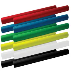 School Smart Fade Resistant Art Rolls, 24 Inches x 12 Feet, Assorted Colors, Pack of 12