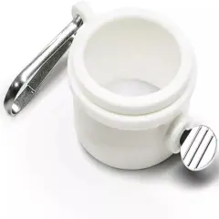 2 Pcs 1.5" Plastic Flag Pole Mounting Rings Set Mounting Rings Kit Carabiner