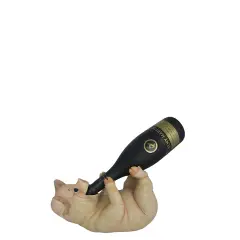 Pig Wine Bottle Holder Statue