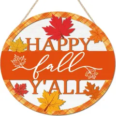 3D Happy Fall Y'all Front Door Sign (Fall Y'all Sign)