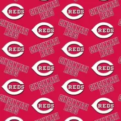 Licensed MLB Cincinnati Reds Cotton 6637-B Fabric by the Yard