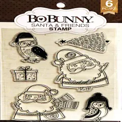 BoBunny Santa & Friends Clear Stamps