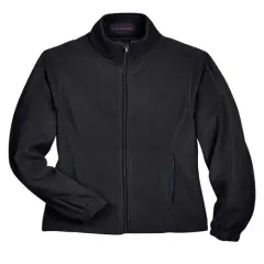 UltraClub&reg; Ladie's Iceberg Fleece Full Zip Jacket Black
