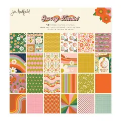 Jen Hadfield Groovy Darlin' Single-Sided Paper Pad 12"X12"-48 Sheets