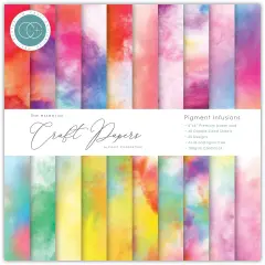 Craft Consortium Double-Sided Paper Pad 6"X6"-Pigment Infusions
