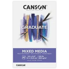 Canson Graduate Series Mixed Media Pad 5.5"X8.5"-20 Sheets