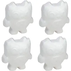Foam Owl, Arts and Crafts Supplies (5.5 x 3 x 5 in, 4-Pack)