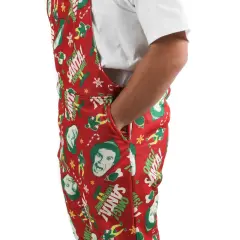 Elf All-over-Print Adult Red Union Suit