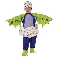 Cute Draggles Hatchimal Dark Purple Child Halloween Costume with Romper and Headpiece