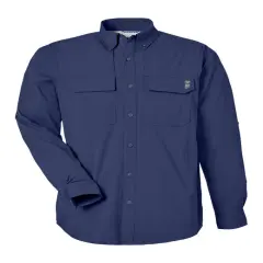 HUK&reg; Men's Creekbed Long Sleeve Shirt Naval academy