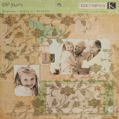 K & Company Life's Journey Floral & Foil Acetate Page Overlay