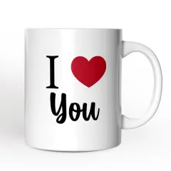 I Love You Mug, Romantic I Heart You Gift