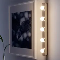 Chrome Plated Wall Lamp Pearl Inspired Design
