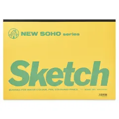 Maruman New Soho Sketch Pad - B4, 9.9" x 13.9", 70 Sheets
