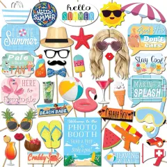 41 pcs of Summer Photo Booth Props