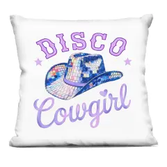 Stupell Industries Purple Disco Cowgirl Hat Decorative Printed Pillow design by Amanda Greenwood, 18 x 7 x 18