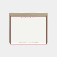 Dark Red Note Cards