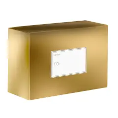 Pack/6: Metallic Gold Theme Mailing Box - 12 x 6 x 9"