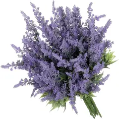 Lavender Artificial Flowers Bulk Stems Faux Purple Plants Real-Touch Bouquets DIY Home Decoration, 8pcs
