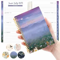 bloom daily planners 2025-26 Academic Planner, Soft Cover, 4" x 6", Mystical Mountains