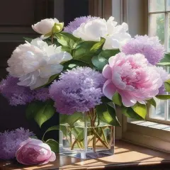 Diamond Painting Kits for Adults Flower-Flower Diamond Art Kits for Adults,Full Drill Diamond Painting Kits for Home Wall Decor(12'x16 inch)