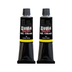 SoHo Urban Artist Oil Paint - 2 Pack, Lemon Yellow 2 Pack - 170 ml Tube - Best Valued Oil Colors for Painting with Excellent Pigment Load