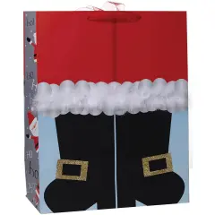 Pack/6: Santa's Boots Gift Bag - 14 x 7 x 17-1/2"