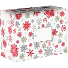 Pack/6: Sparkleflake Theme Mailing Box - 12 x 6 x 9"