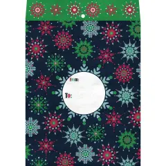 Pack/6: Midnight Snowflake Theme Mailing Envelope - 9 x 1/2 x 12"