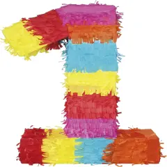 Party Factory Pinata Numbers 0-9 Kids Birthday Slap Pinata 16.5 x 13.7 x 3.1 inch Decoration Birthday Decoration (1)