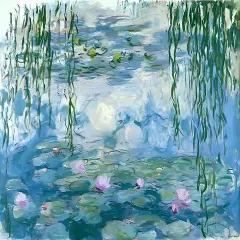 Diamond Painting Kits Monet Water Lily, DIY 5D Full Drill Diamond Art Gift for Adult, Home Decor (40x50cm/16x20inches)