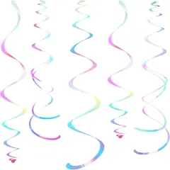 White Party Hanging Swirl Party Decorations Pack of 28