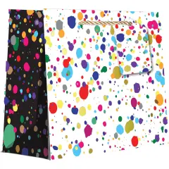 Pack/6: Splatter Gift Bag - 7-1/2 x 3 x 6"