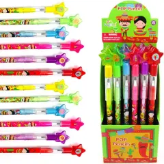 TINYMILLS 24 Pcs Mexican Fiesta Tacos Multi Point Pencils Stackable Stacking Pencil with Eraser for Pinata Filler Goodie Bag Stuffers Classroom Rewards Cinco de Mayo Party Favors