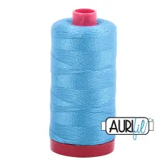 Bright Teal (1320) | 12wt Large Spool (325M / 356Y) | Aurifil Thread