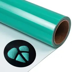 3D Puff Heat Transfer Vinyl Roll Persian green