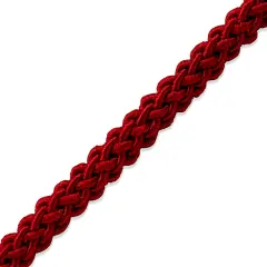 5 Yards of Sophia 1/4" (6mm) Braided Cord Trim | 5 yard cut Red