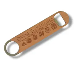 Wooden Bottle Opener - Choose your Weapon