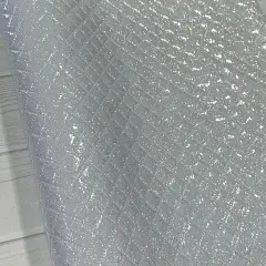 White Glitter Quilted Vinyl