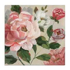 Stupell Industries Pink Rose & Peonies Canvas By Nan