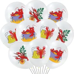 30 Pcs Crawfish Lobster Balloons