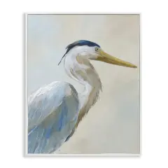 Stupell Industries Heron Looking Right Portrait Framed Giclee By Nan
